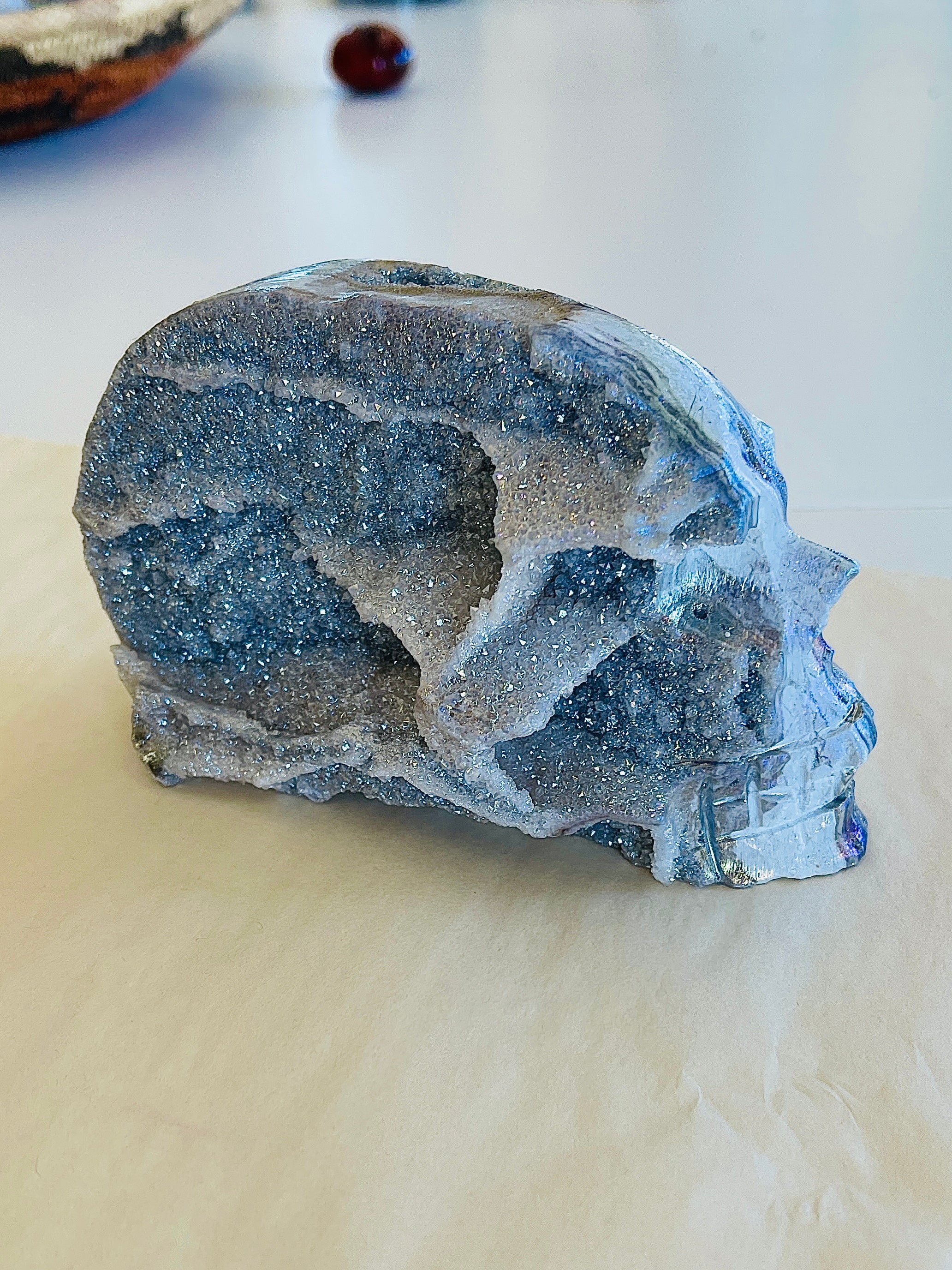 Rainbow Horn Crystal Head Skull (n 2)