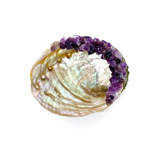 Amethyst Abalone Shell
