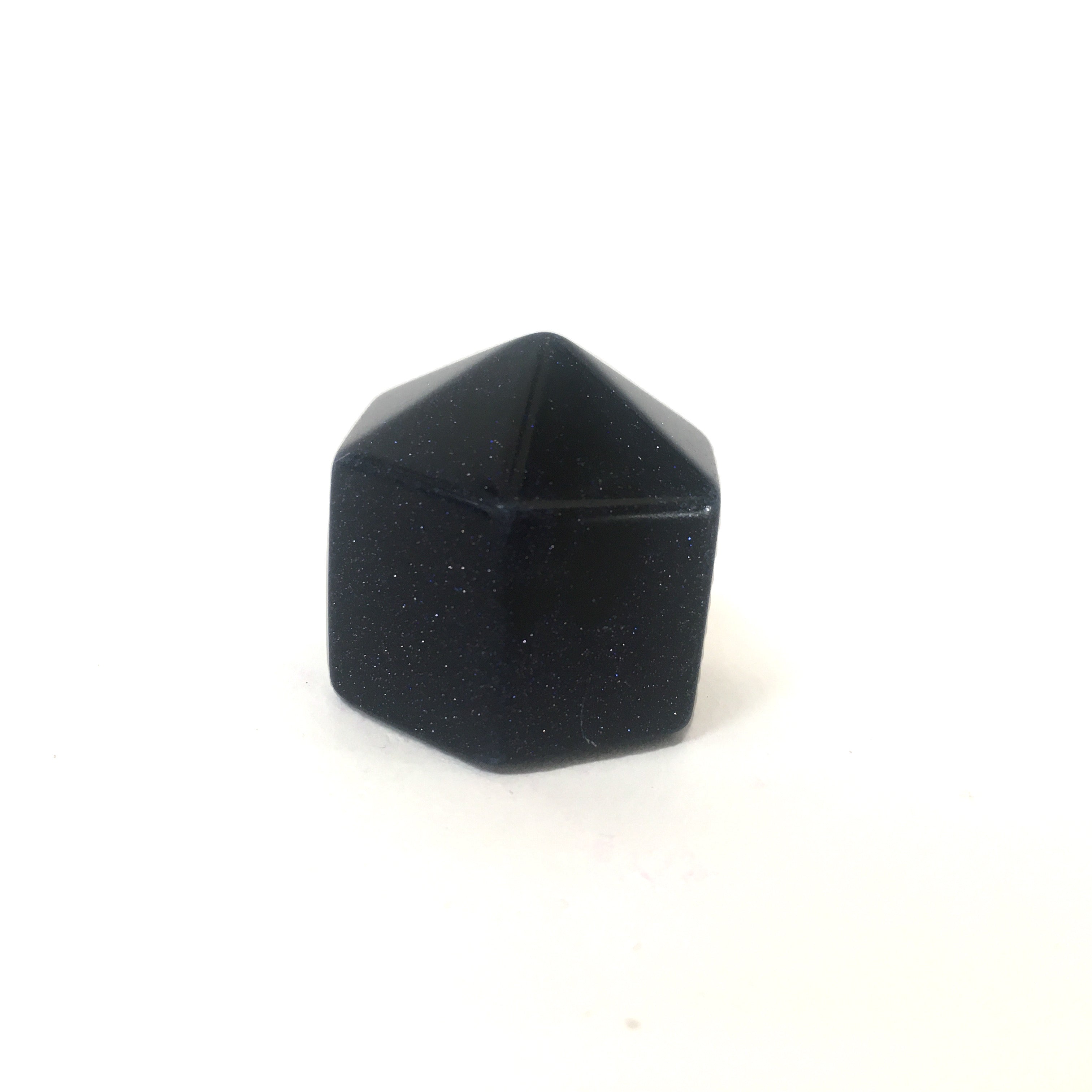 Blue Goldstone Hexagonal Crystal