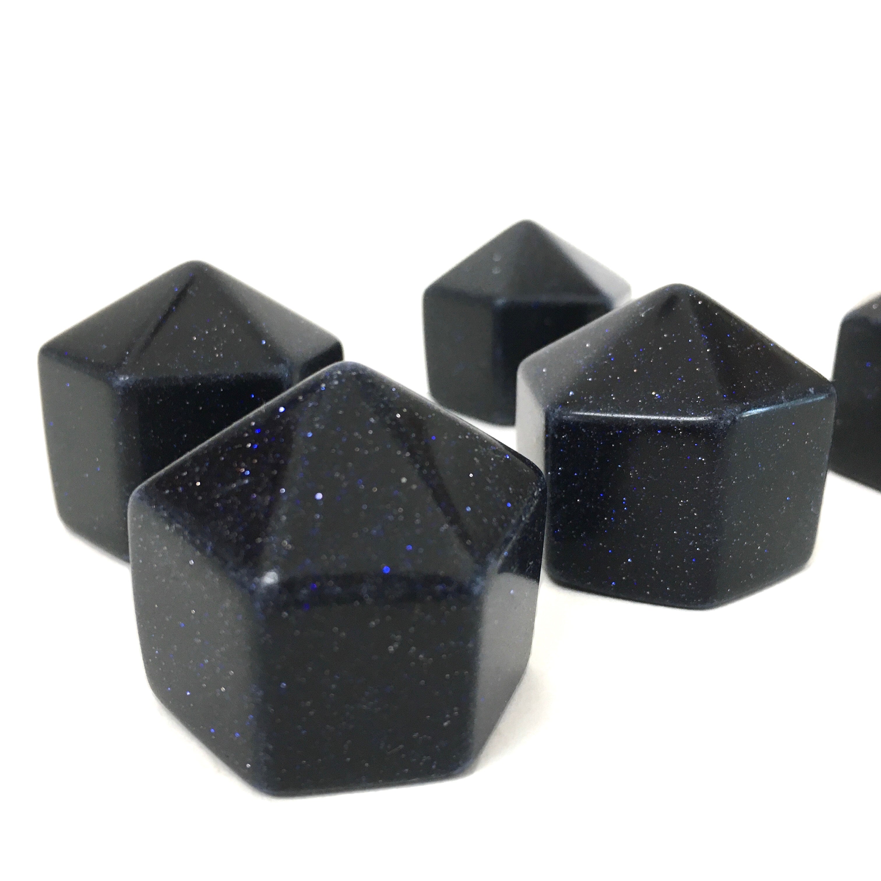 Blue Goldstone Hexagonal Crystal