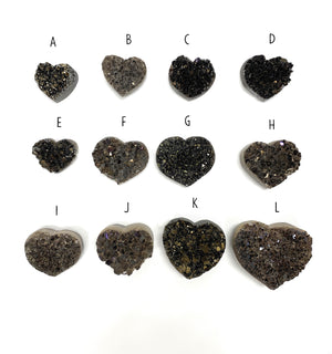 Druzy Crystals Shaped Like A Heart