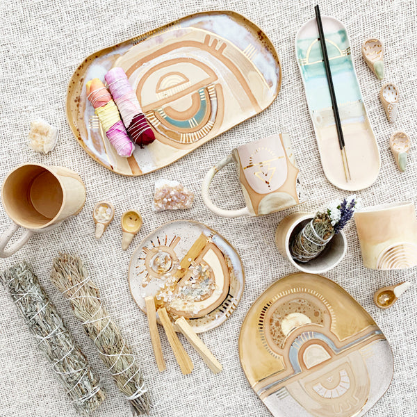 Various Ceramic Pottery Group Photo