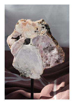 Pink Amethyst Slab on Stand