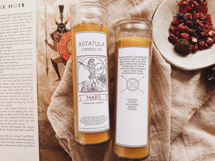 Mars Intention Setting Candle