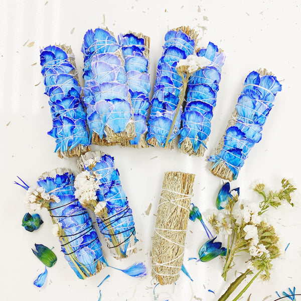 Throat Chakra Blue Sage Smudge Kit
