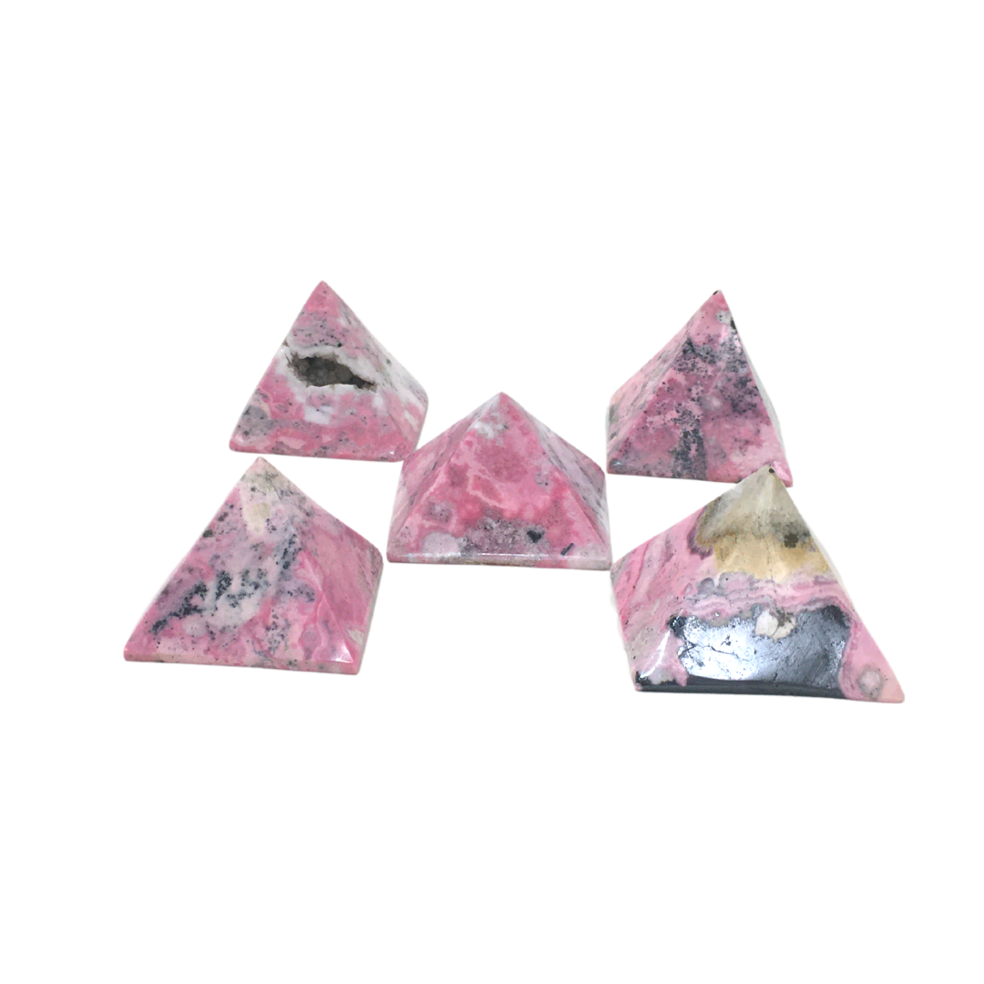 Mini Rhodonite Pyramid