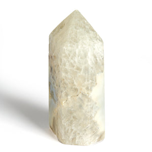 White Agate Tower with Druzy