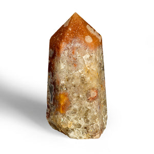 Cherry Blossom Agate in Pink Amethyst with Crystallization