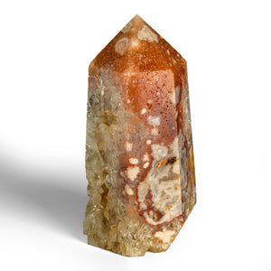 Cherry Blossom Agate in Pink Amethyst with Crystallization