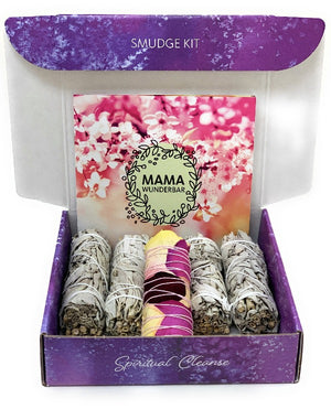 Four White Sage Smudge Sticks and One Floral Smudge Stick