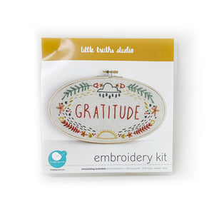 "Gratitude" Embroidery Kit- Packaging