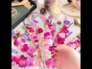 Video Displaying Wildflower Lavender Smudge Stick