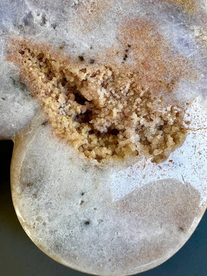 Pink Amethyst Heart polished on both sides.