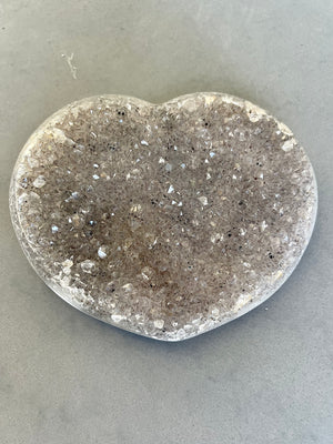 Rainbow Amethyst Heart