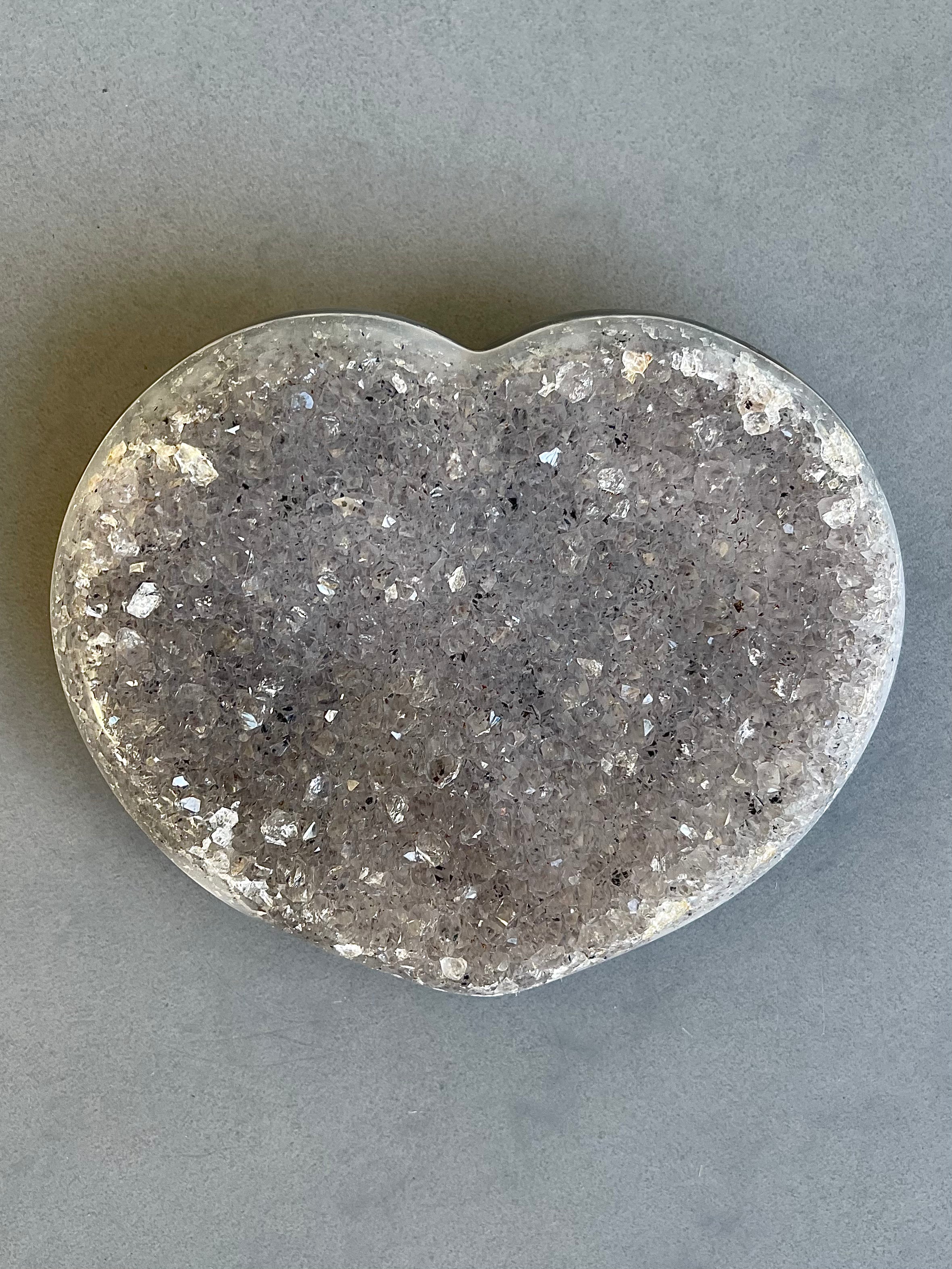 Rainbow Amethyst Heart