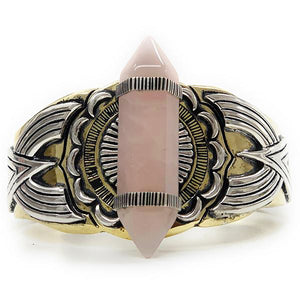 Golden Rose Quartz Cuff