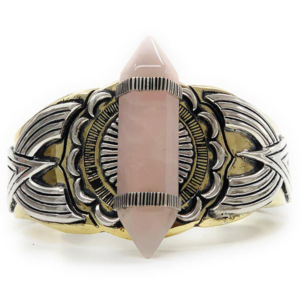 Golden Rose Quartz Cuff