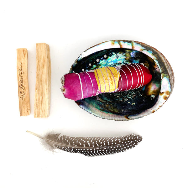 abalone shell white sage Palo Santo
