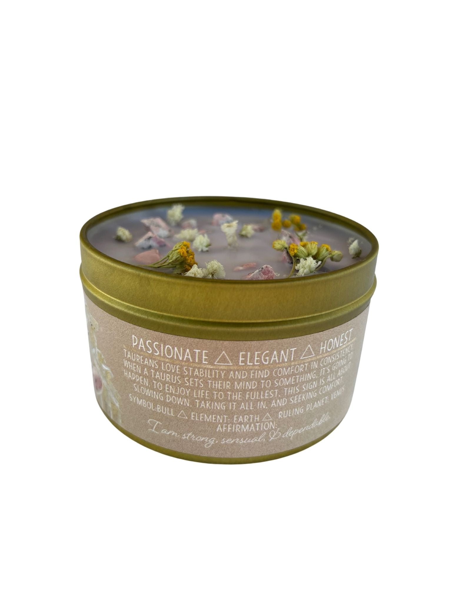 Taurus Zodiac Candle