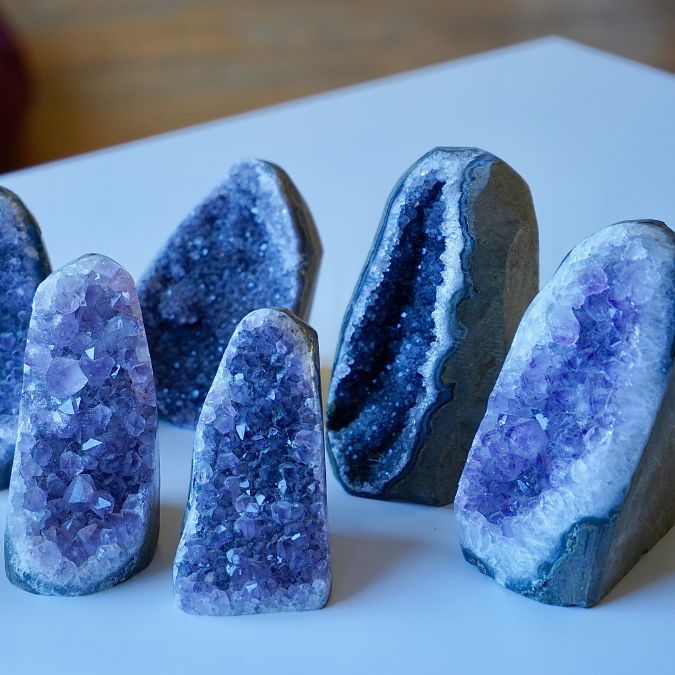Amethyst Crystal Cluster Geodes