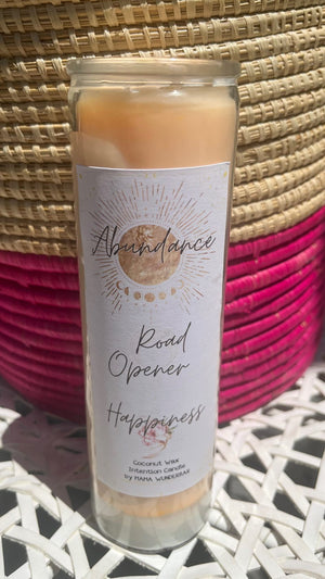 Intention Candle - Abundance, Road Opener and Happiness