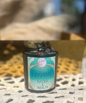 Intention Candle - I Radiate Success & Wealth 🔔