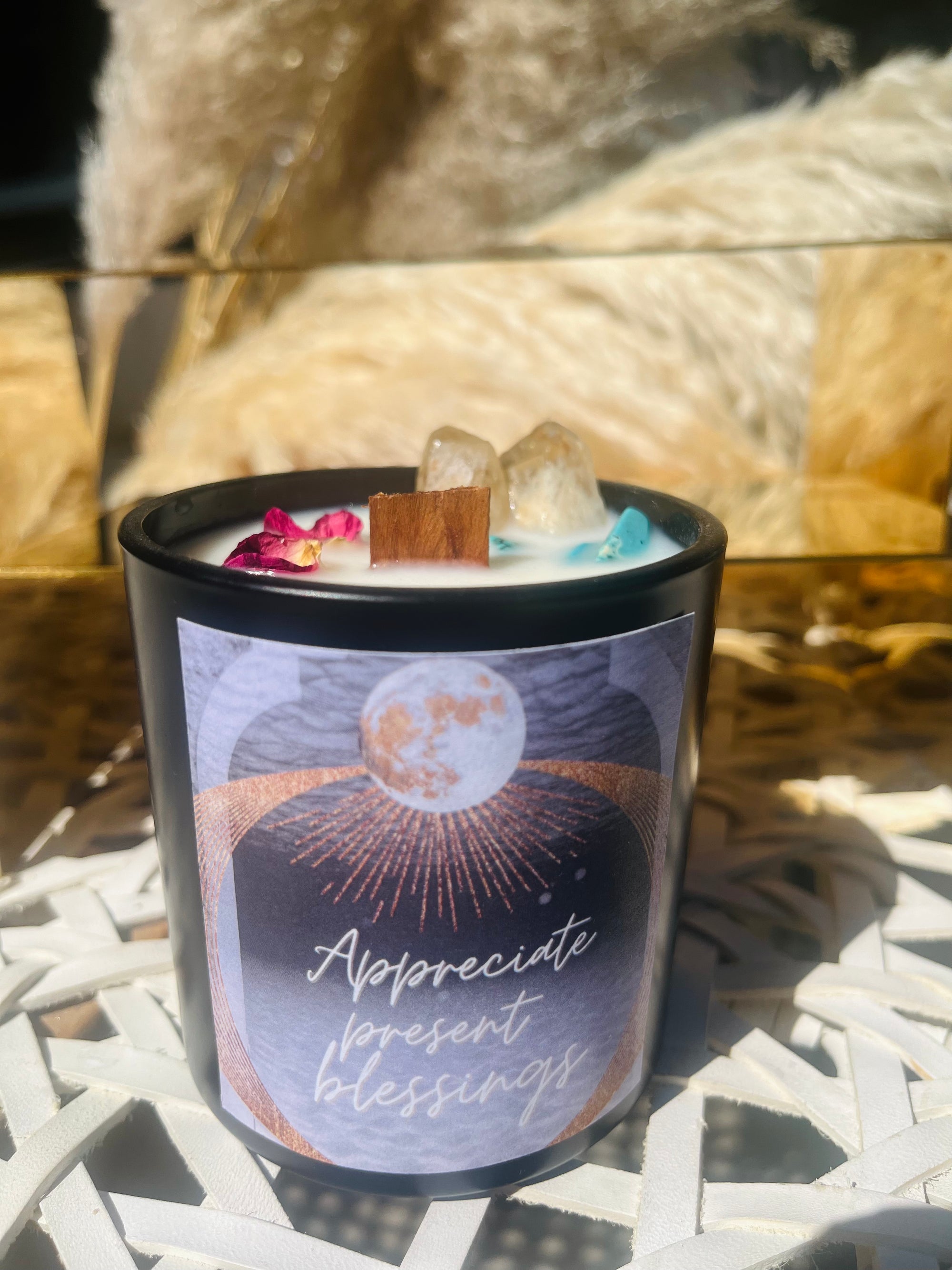 Intention Candle - Appreciate present blessings
