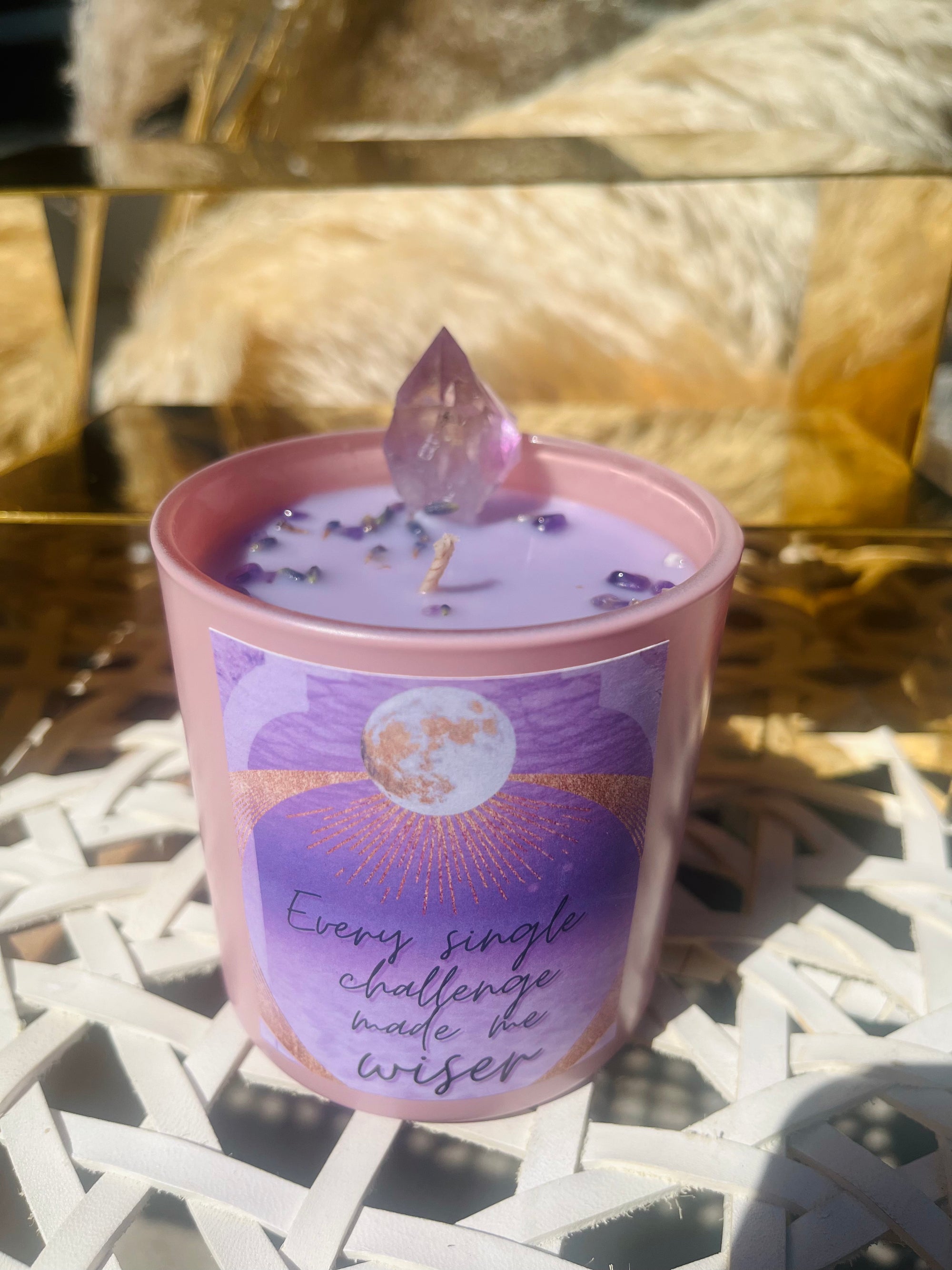 Intention Candle - Every single challenge made me wiser.