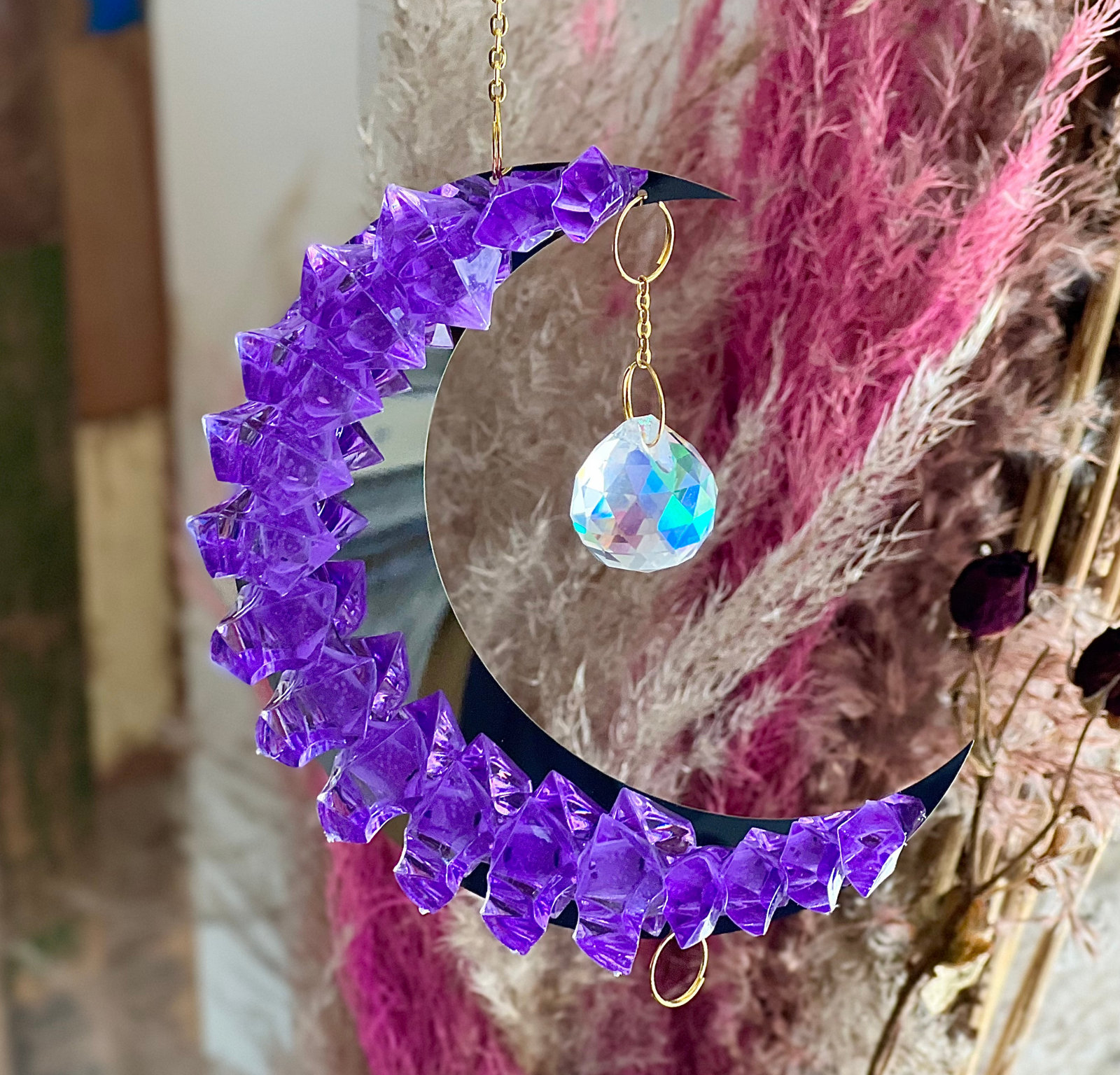 Sun Catcher Mirror with Resin