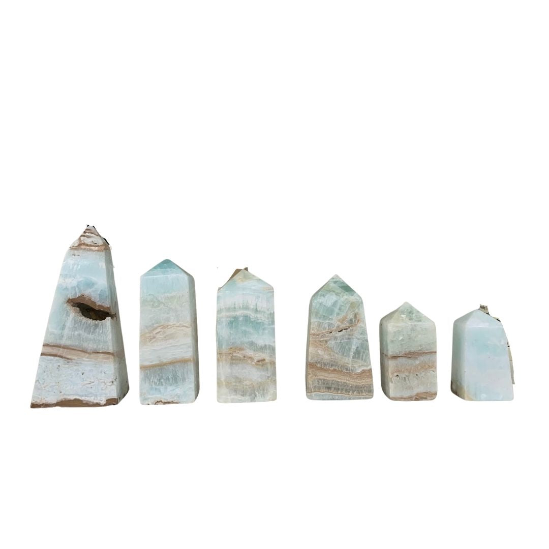 Caribbean Blue Calcite Tower