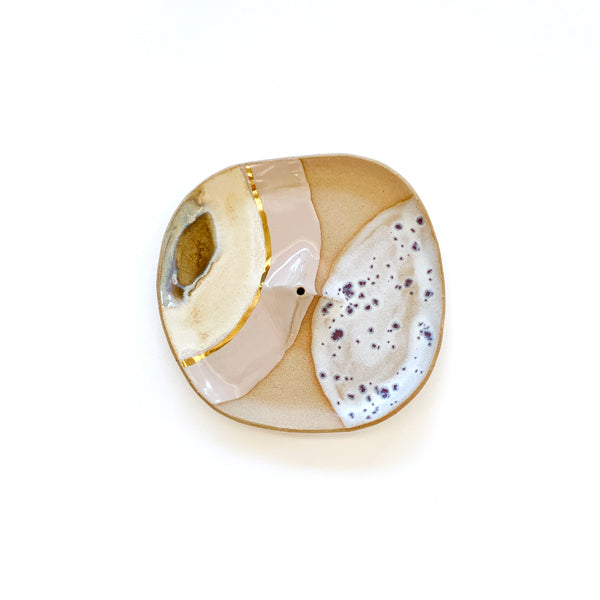 Beige Artisan Incense Dish