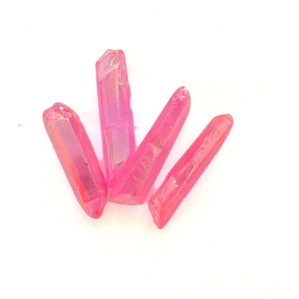 PINK RAINBOW AURA QUARTZ