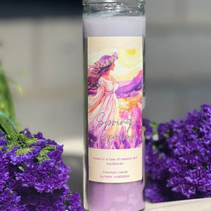 spring equinox candle