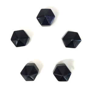 Blue Goldstone Hexagonal Crystal