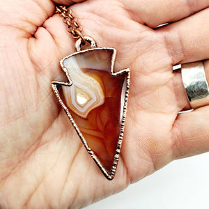 Carnelian Arrowhead Necklace