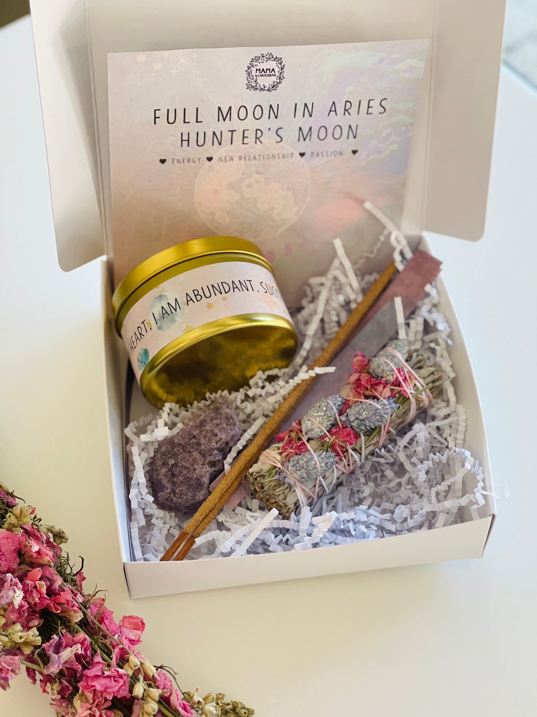 Among The Flowers New Moon Lavender + Frankincense Candle at