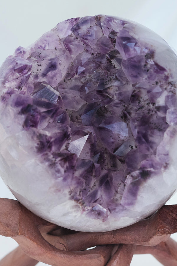 Large Amethyst Geode Sphere (Collector) - Mama Wunderbar