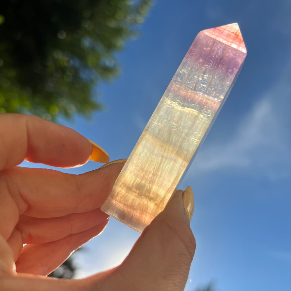 Pink Yellow Fluorite