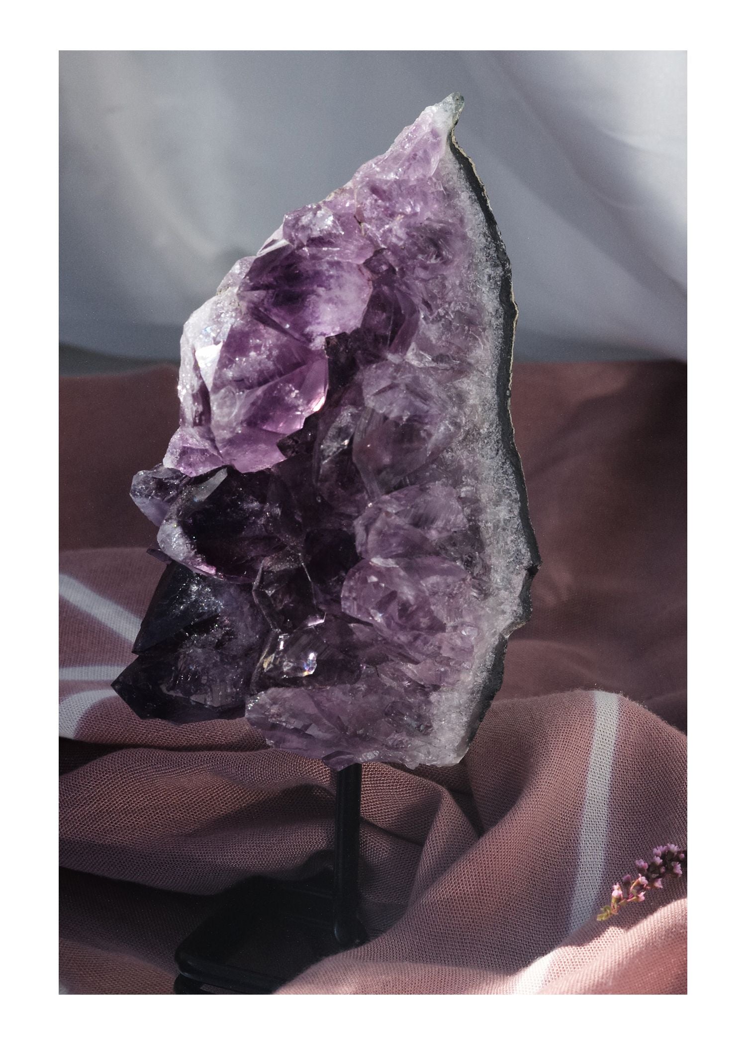 Amethyst Extra Grade on stand