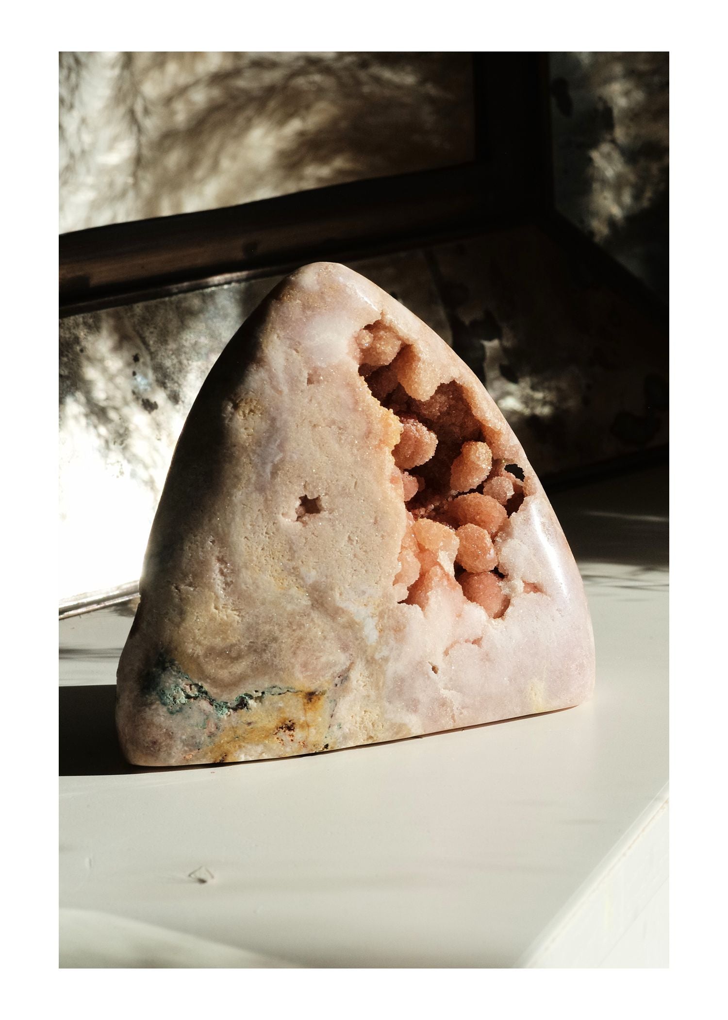 Pink Amethyst freeform with grape formation