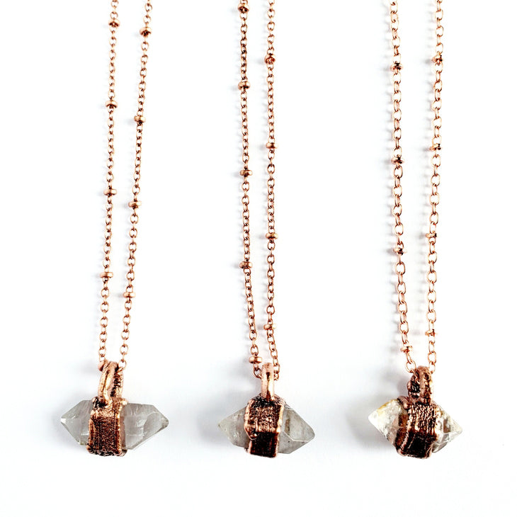 Petite Herkimer Diamond Necklace