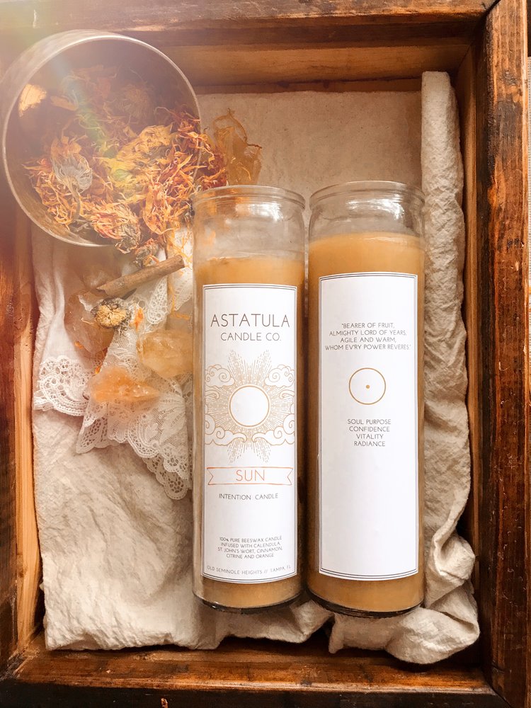 Intention Setting Candle // Beeswax - Mama Wunderbar