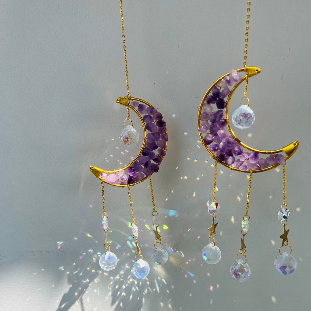 Moon Amethyst Suncatcher