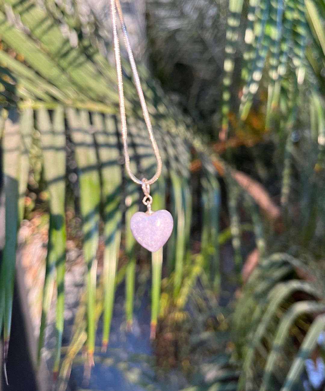 Kunzite Heart Necklace