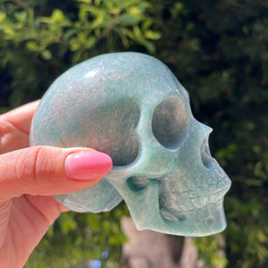 Unique Amazonite Skull