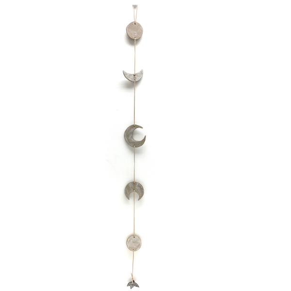 Ceramic Wall Hanging With the Moon Phases