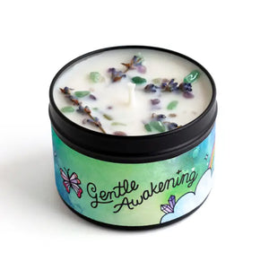 crystal candles Gentle Awakening Crystal Infused Candle