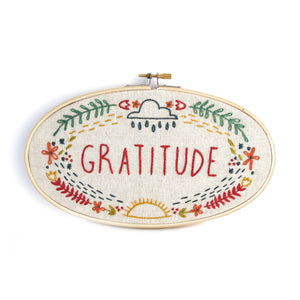 "Gratitude" Embroidery Kit
