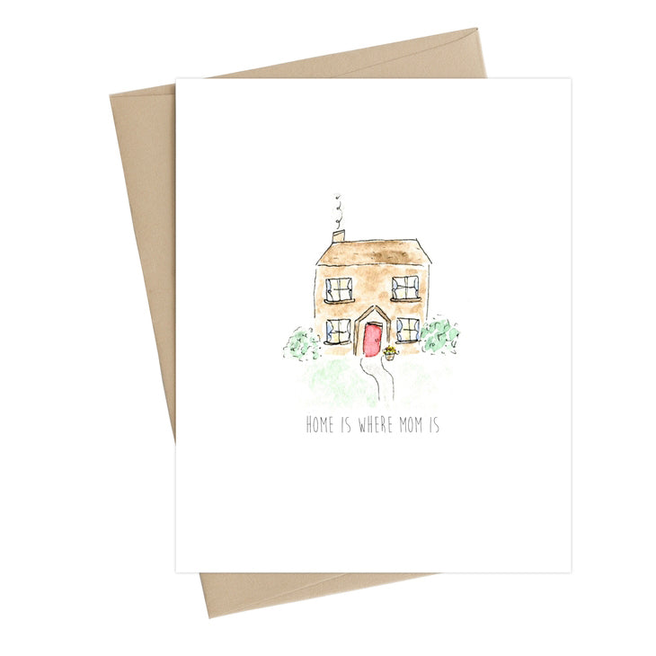 Home Is Where Mom Is Card, mothers day greeting card