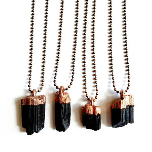 black tourmaline protection nechlace